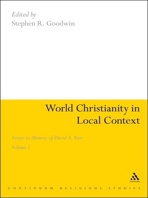 cover image of World Christianity in Local Context